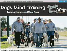 Tablet Screenshot of dogsmindtraining.com